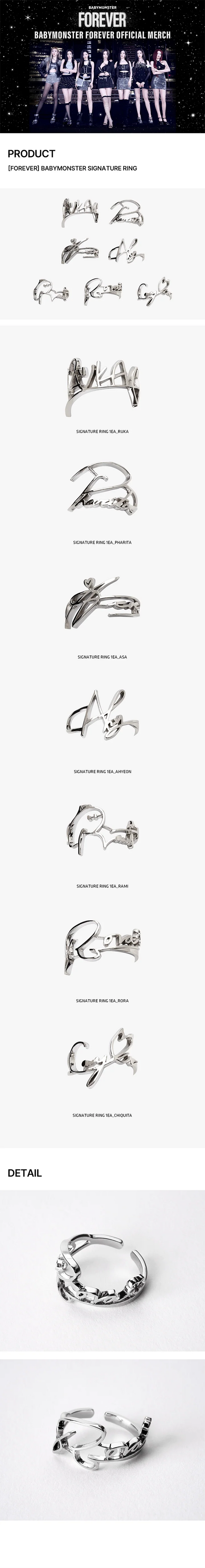 Babymonster - Forever Official MD Signature Ring