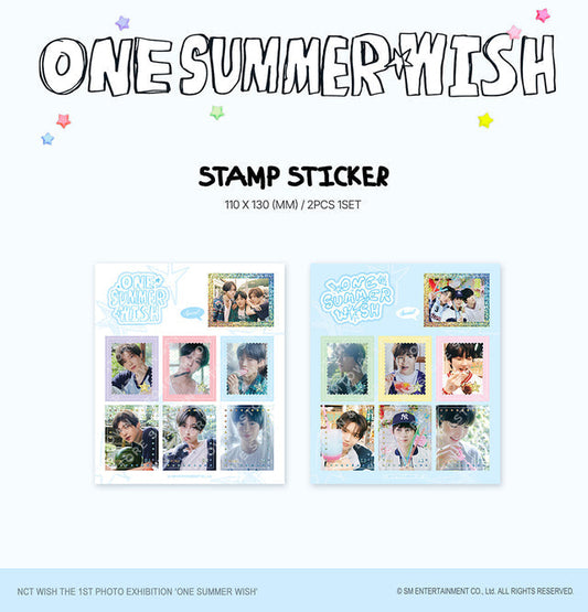 NCT WISH - One Summer Wish the 1st Photo Exhibition Official MD Stamp Sticker