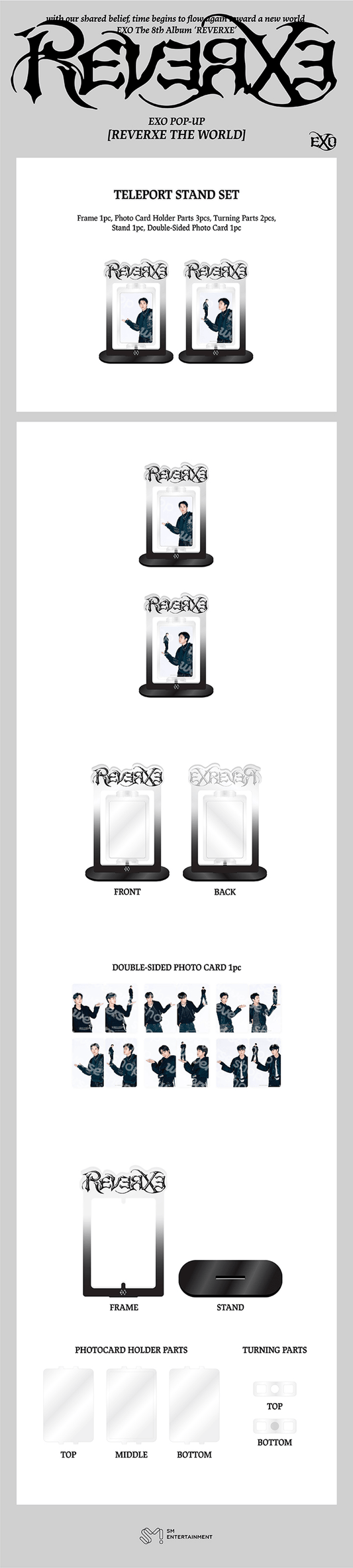 EXO - reverxe the world pop up official md teleport stand set