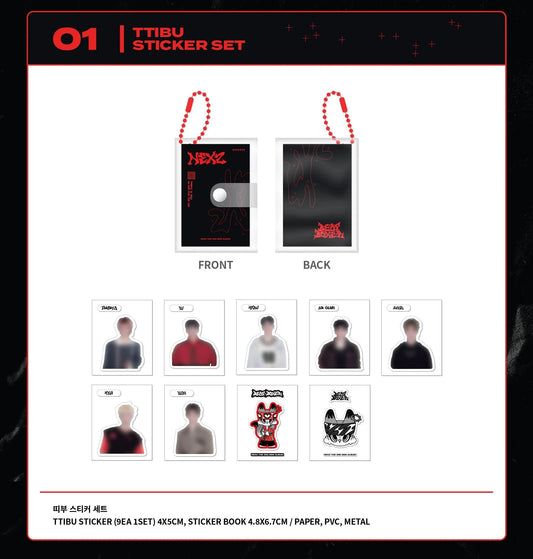 NEXZ - Beat-Boxer Pop-up Café Official MD Ttibu Sticker Set