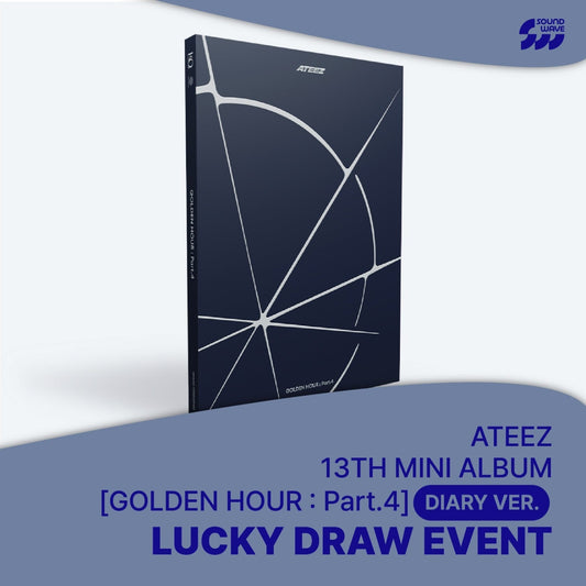 Ateez - golden hour : part.4 mini 13th album soundwave lucky draw event standard diary ver