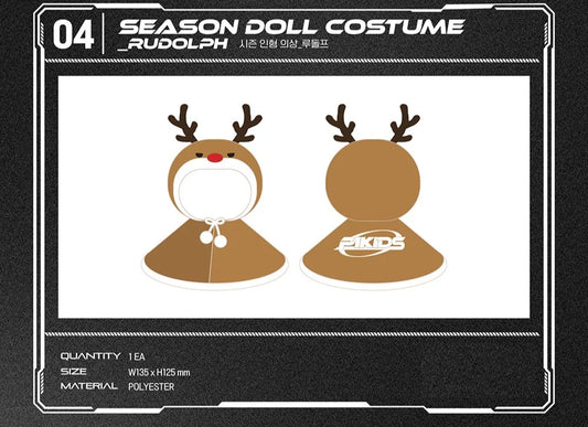 P1harmony - P1kids Pop Up Store Official MD Season Doll Costume Rudolph