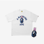 Stray Kids - Bape X Stray Kids Dwaekki College Tee M (changbin) + Metal Pins (blue) Set