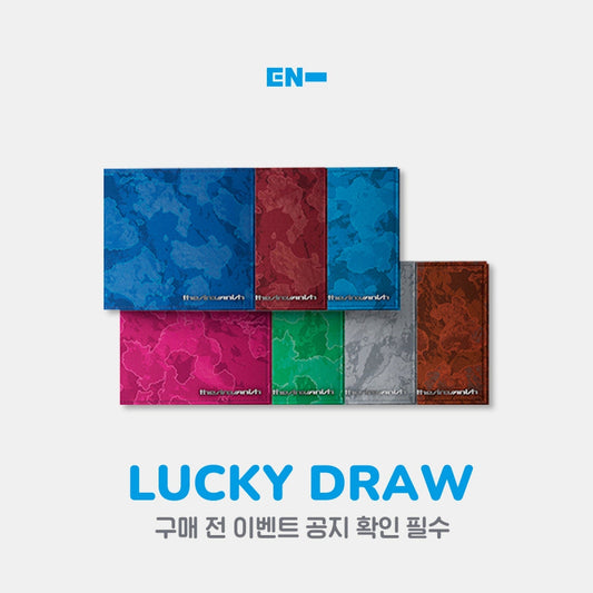 Enhypen - the sin : vanish 7th mini album withmuu lucky draw event fugitives ver random