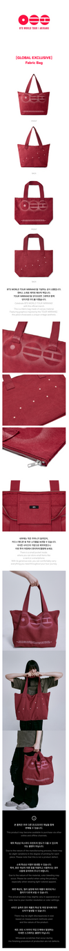 BTS - arirang world tour official md fabric bag
