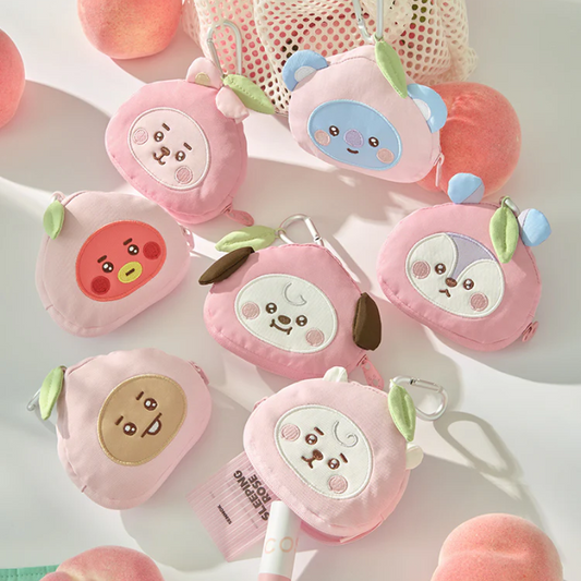 Bt21 - Peach Holic Face Pouch Keyring
