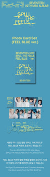 Seventeen 12th Mini Album - Spill The Feels Official MD Photo Card Set Feel Blue Ver