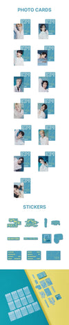 Seventeen 12th Mini Album - Spill The Feels Official MD Photo Card Set Feel Blue Ver