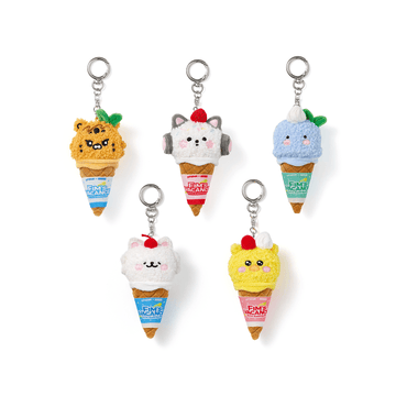 LE SSERAFIM - FIM'S VACANCE WITH EARP EARP COLLABORATION Official MD Plush Keyring (Ice Cream Ver)