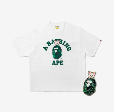Stray Kids - Bape X Stray Kids Foxi.ny College Tee M (i.n) + Metal