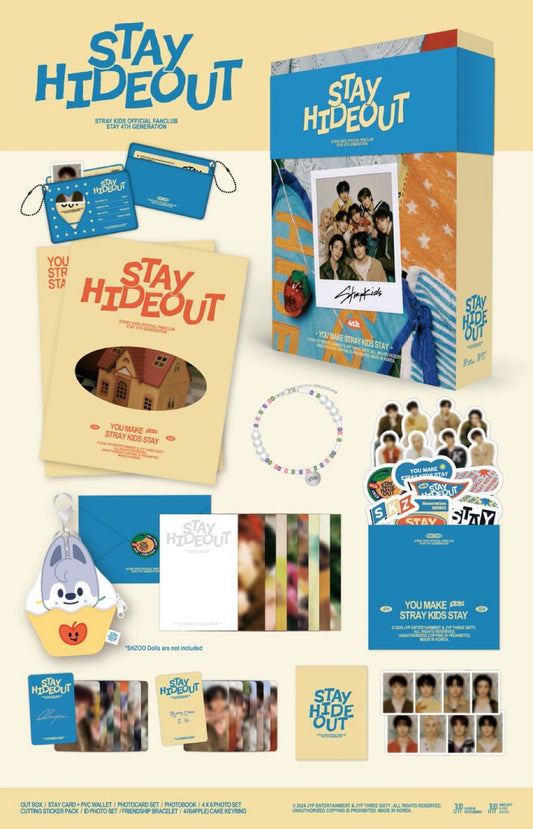 STRAY KIDS STAY 4th GEN KIT FANCLUB KIT (Membership card excluded)