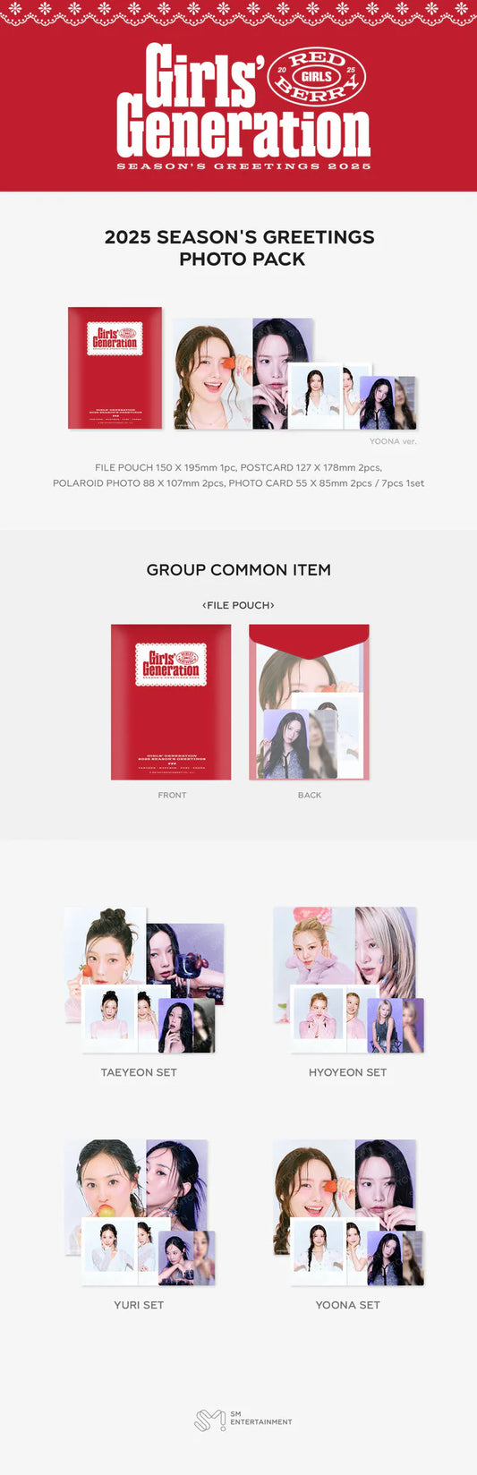 Girls’ Generation - 2025 Season’s Greetings Official MD Photo Pack