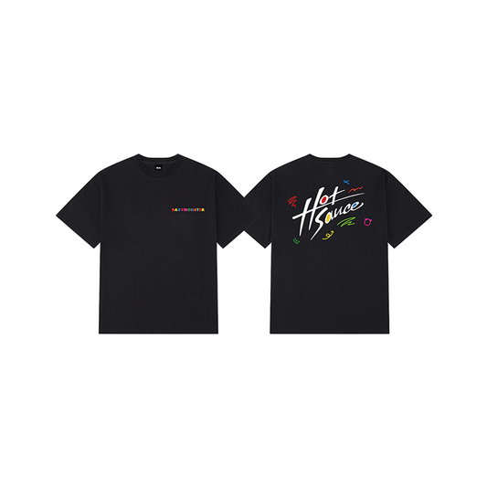BABYMONSTER - Hotsauce Official MD Graphic T-shirt_Black