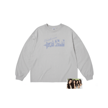 Illit - Break Even Official Md Photo L/s T-shirt (gray)