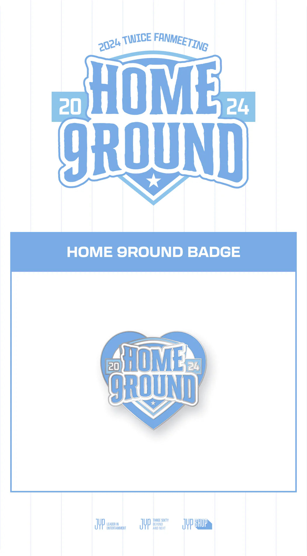 Twice Home 9Round 2024 Fanmeeting Pop up Official MD Badge Kpop Omo