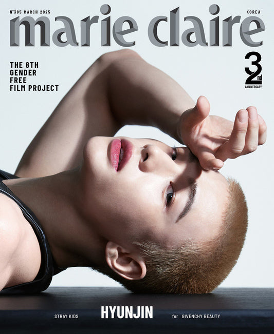 Stray Kids Hyunjin on Marie Claire Korea Cover (March 2025) Issue (Black Friday Special)