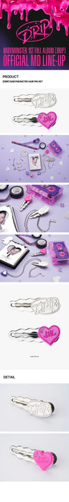 Babymonster - Drip 1st Full Album Official MD Hair Pin Set