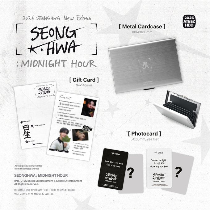 ATEEZ 2026 HBD Seonghwa MD - Midnight Hour – Kpop Omo
