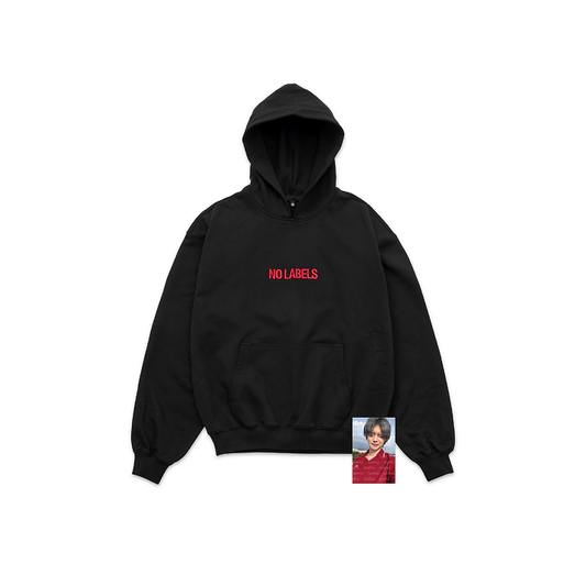 TXT yeonjun - no labels: part 01 album official md hoodie (black)