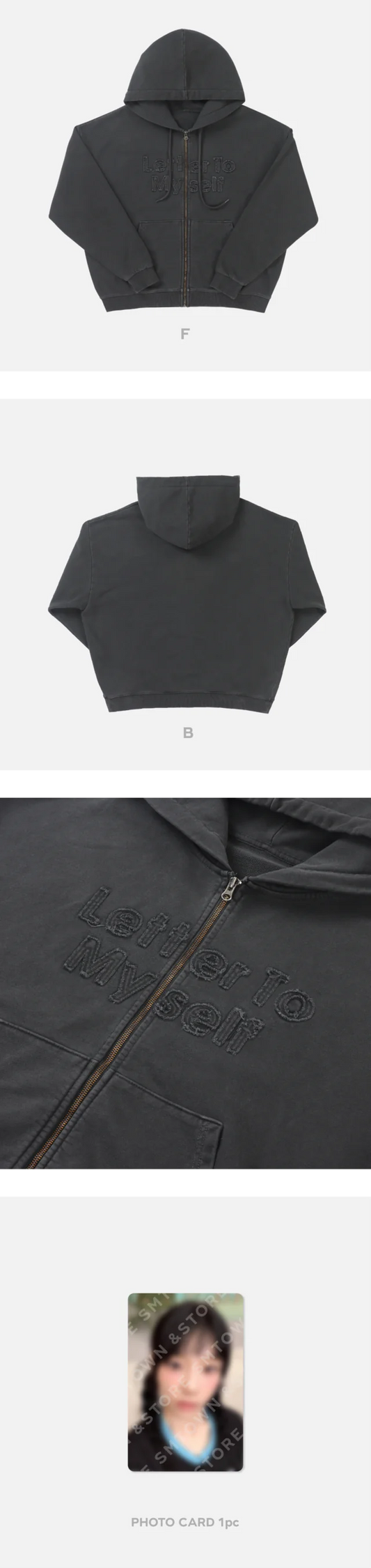 Taeyeon - Letter To Myself The 6th Mini Album Official MD Zip Up Hoodie Set