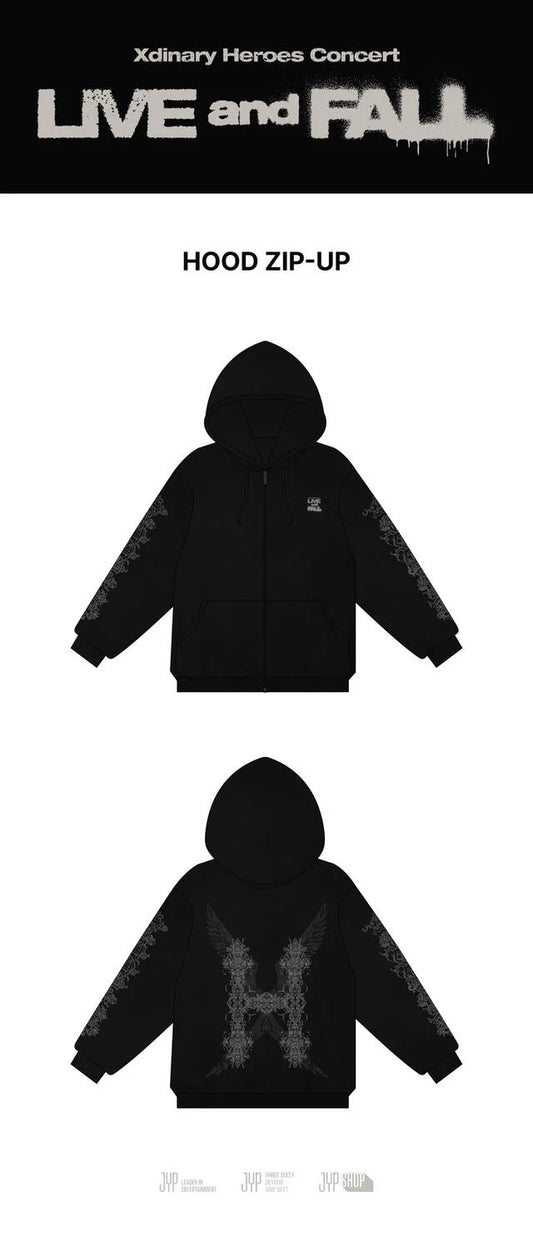 Xdinary Heroes - Live And Fall Concert Official Md Hood Zip-up