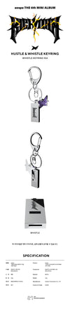 Aespa - rich man official md hustle & whitle keyring