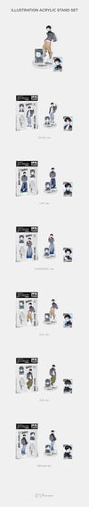EXO - 'EXO'verse' 2025 EXO fan meeting official md illustration acrylic stand set