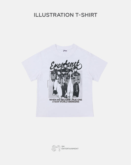 EXO - 'EXO'verse' 2025 EXO fan meeting official md illustration t-shirt