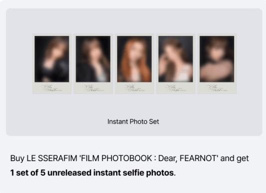 Le sserafim - film photobook : dear, fearnot
