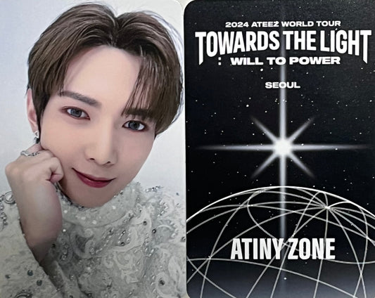 ATEEZ Towards the light : will to power in seoul Exclusive ATINY Zone Official Photocards