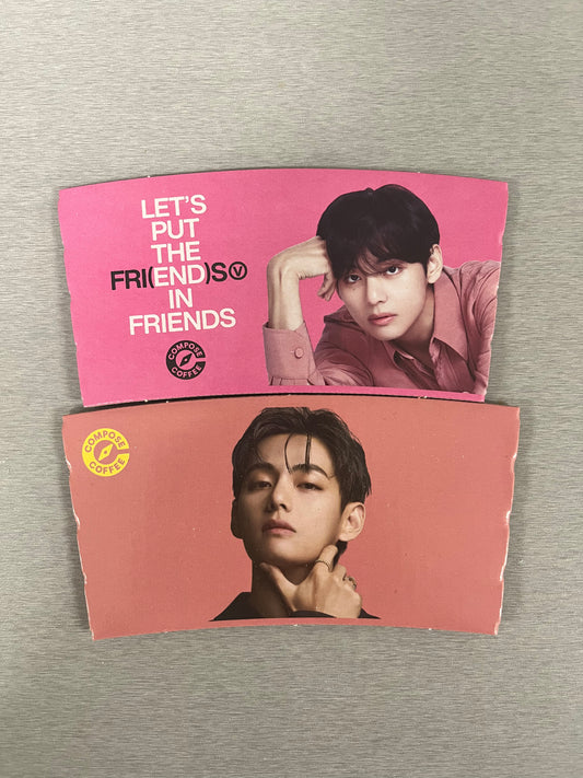 BTS V x Compose Coffee Cup Holder - 2026 Pink Version Special Package