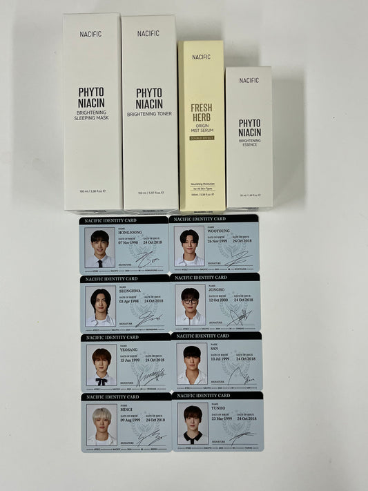 Black Friday Special - ATEEZ Nacific Skincare + OT8 ID Photocard Set