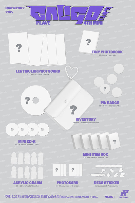 Plave - caligo pt.2 4th mini album inventory ver random
