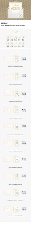 Treasure 4th Magazine - The Party 4 You Official MD Invitation + Instant Photo Set