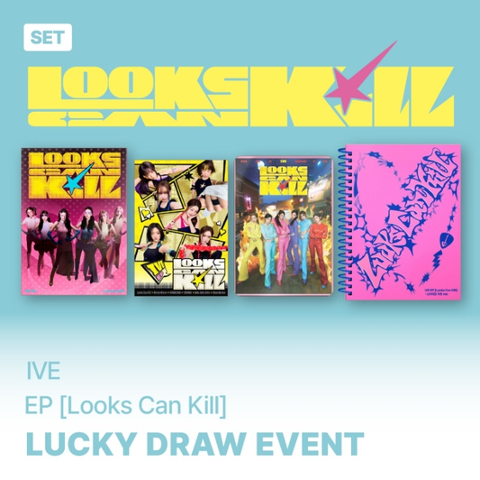 Ive - Looks Can Kill Ep Album Soundwave Lucky Draw Event Standard + Loved Ive Ver Set (4ea)