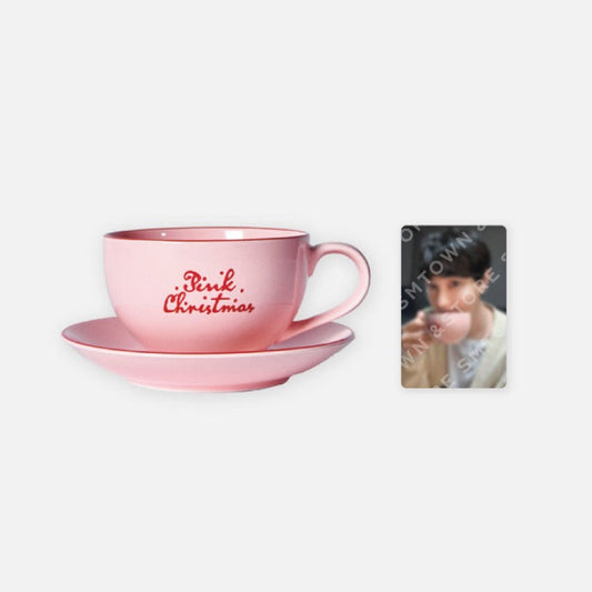 Kangta - 2024 Pink Christmas Cup & Saucer Set