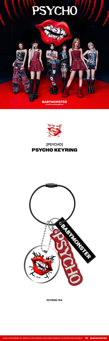 Babymonster - psycho official md psycho keyring – Kpop Omo