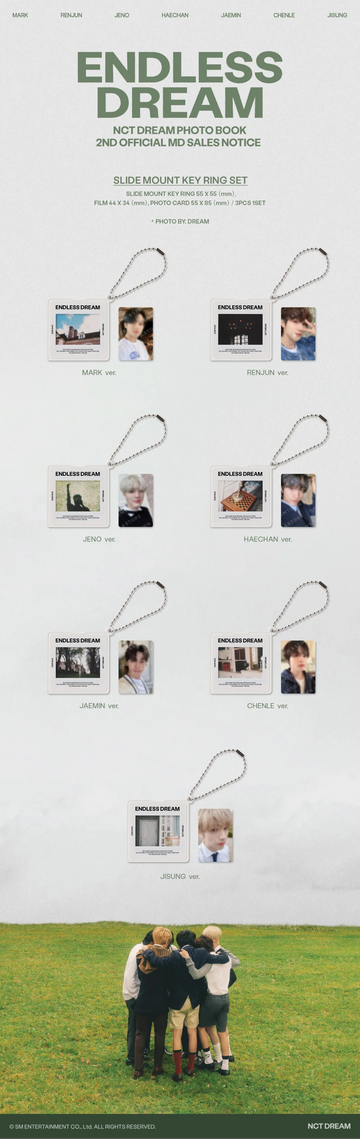 NCT Dream - Endless Dream 2nd Photobook Official MD Slide Mount