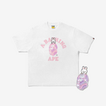 Stray Kids - Bape X Stray Kids Leebit College Tee M (lee Know) + Metal Pins (pink) Set