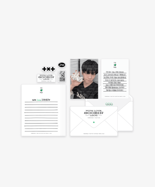 TXT Soobin - With Love, Soobin Official MD Letter Set