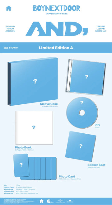 BoyNextDoor - And, Japan 1st Single Album (Limited Edition A