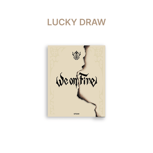 &team - we on fire 3rd ep album weverse lucky draw event limited edition ver (1ea)