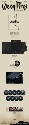 &team - we on fire 3rd ep album weverse lucky draw event limited edition ver (1ea)