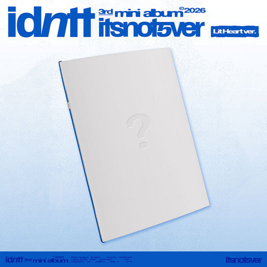 Idntt - Itsnotover 3rd Mini Album Standard Lit Heart Ver