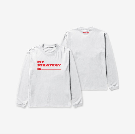 TWICE - Strategy Pop Up In Seoul Official MD Long Sleeve T-shirt Logo Ver