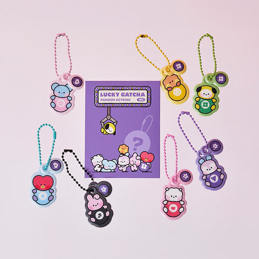 BTS x BT21 - Minini Lucky Gatcha PVC Random Keyring