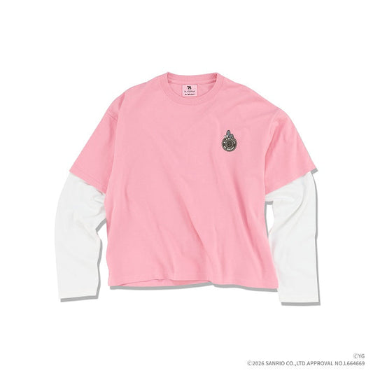 Blackpink - blackpink x my melody official md long sleeve layered t-shirt pink