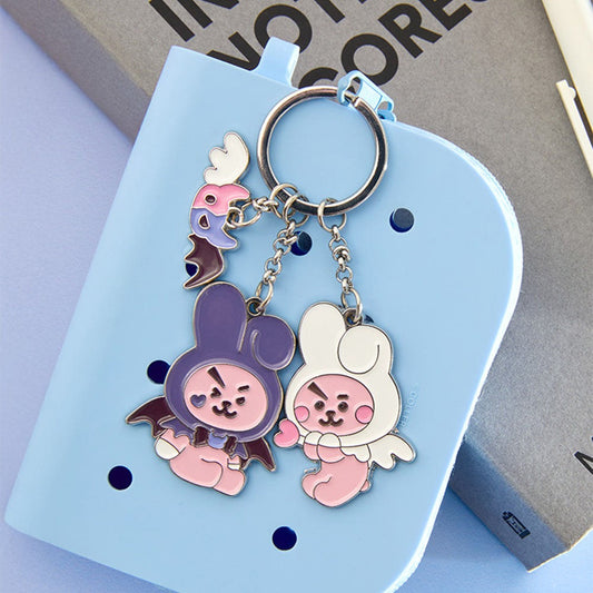 BTS x BT21 - Angel & Villain Metal Keyring