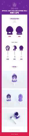 (G)I-dle - Official Lightstick MD Mini Keyring Ver 2 Mini Cape