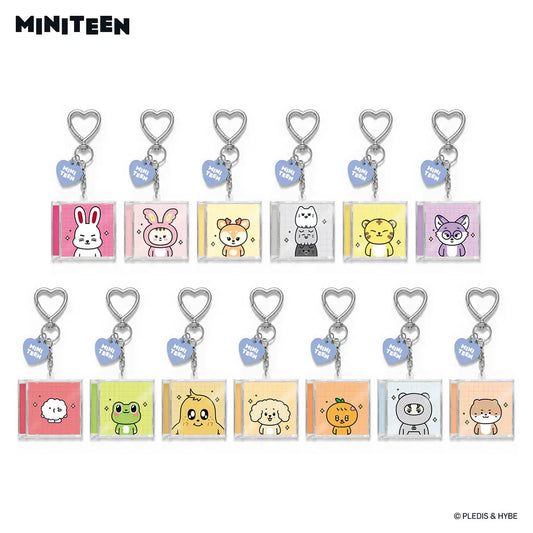 Seventeen - miniteen official md mini cd keyring (random)